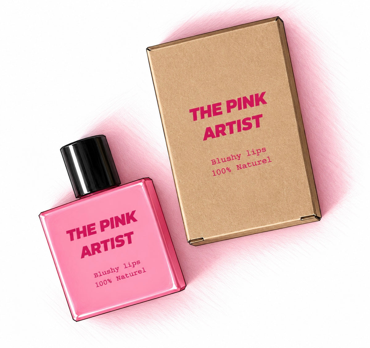 Flacon THE PINK ARTIST et son étui